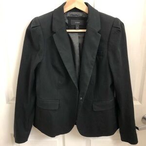 Jcrew women’s blazer black 6 Cotten blend